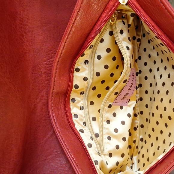 #ACU Melie Bianco red and gold purse - Picture 3 of 6